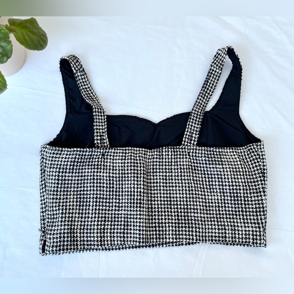 Abercrombie & Fitch | NWT Houndstooth Bustier Top - Picture 10 of 15